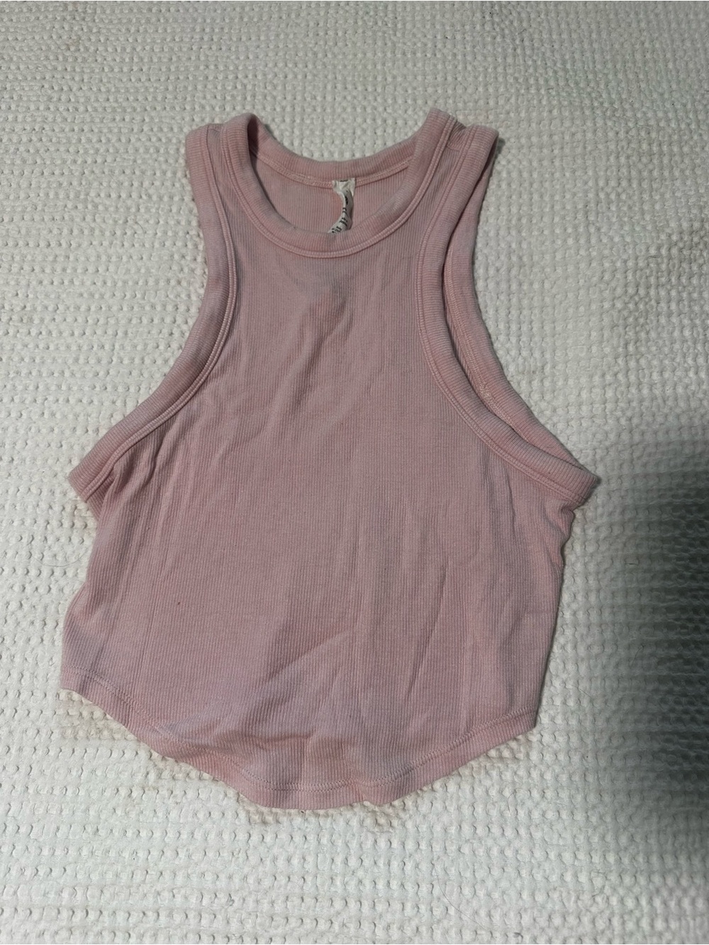 Lululemon Pink Ribbed Tank Top